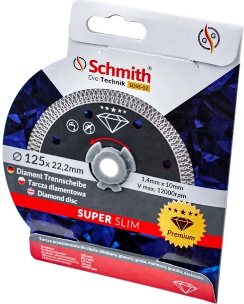 schmith-tarcza-diamentowa-premium-slim-gres-125-mm-stan-nowy-marka-schmith