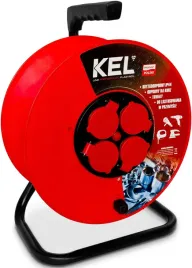 beben-z-gniazdami-4p-z-klapkami-czerwony-ip44-kel