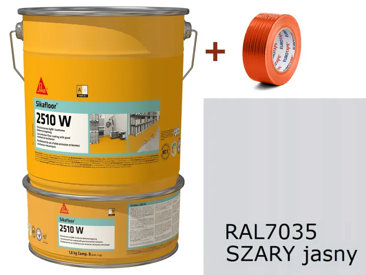 ŻYWICA do betonu SZARA na posadzki W GARAŻU - Sika Sikafloor 2510W 5kg -6m2