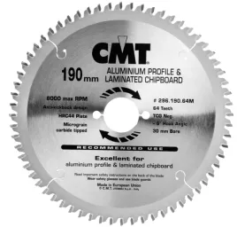 cmt-tarcza-tnaca-aluminium-hw-190x30-64z