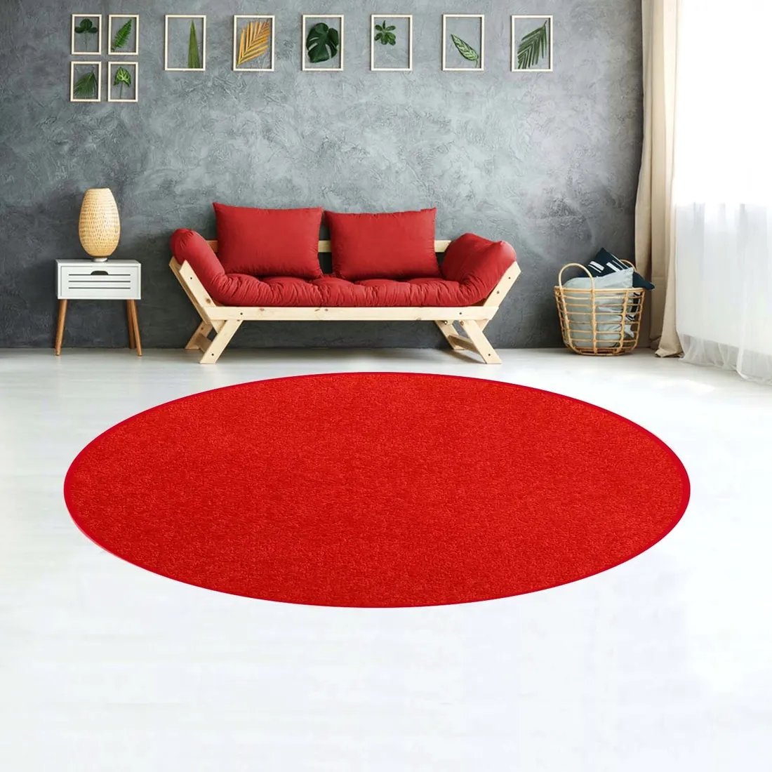 okragly-dywan-kolo-diamond-czerwone-250cm