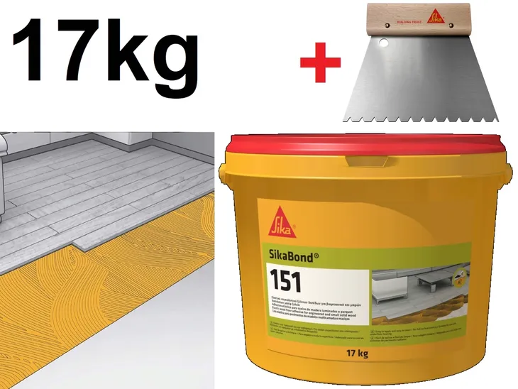 17kg JEDNOSKŁADNIKOWY klej 1K DO deski barlineckiej Sika SikaBond 151 +PACA