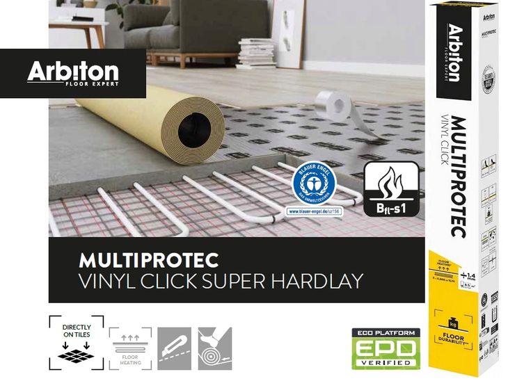 9m pod panele winylowe PODKŁAD Arbiton MULTIPROTEC WINYL KLIK SUPER HARDLAY