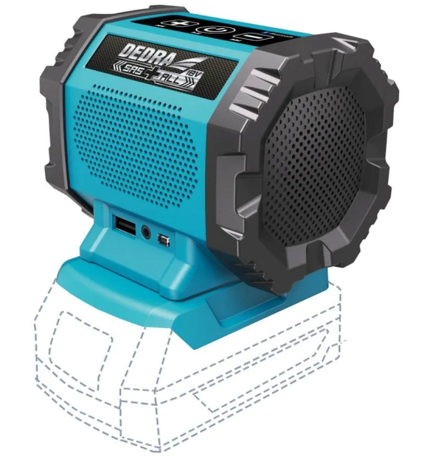 dedra-ded7004-glosnik-akumulatorowy-bluetooth-18v-stan-nowy