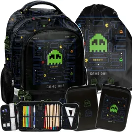 pac-man-plecak-szkolny-do-podstawowki-do-1-klasy-gamer-gaming-komplet-3-ele