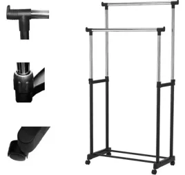 wieszak-podwojny-stojacy-na-kolkach-na-ubrania