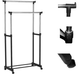 wieszak-na-ubrania-podwojny-podlogowy-na-kolkach