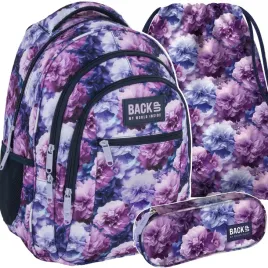 plecak-mlodziezowy-backup-dla-dziewczyny-szkolny-kwiaty-komplet-3w1-violet