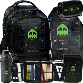 pac-man-plecak-szkolny-do-podstawowki-do-1-klasy-gamer-gaming-zestaw-5-ele