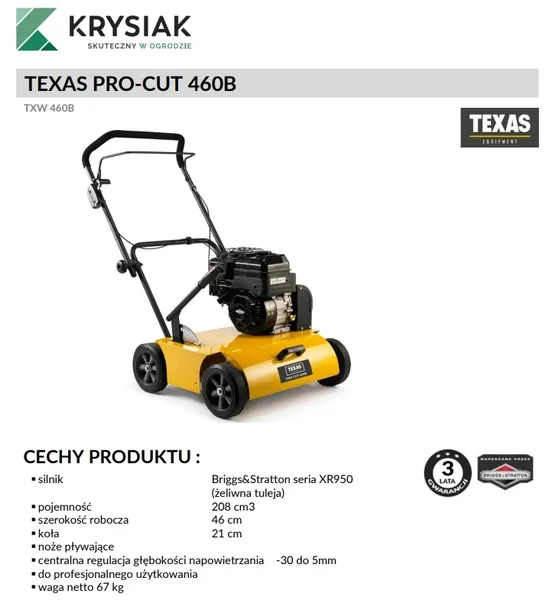 texas-pro-cut-460b-wertykulator-spalinowy-46cm-bs-seria-460b