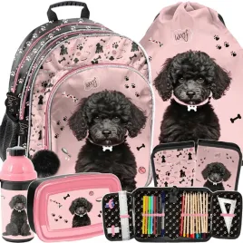 plecak-szkolny-z-pieskiem-dla-dziewczyny-do-1-klasy-komplet-5el-piesek-dog