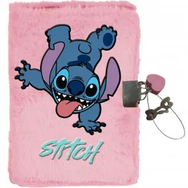 stich-lilo-pamietnik-pluszowy-wlochacz-dzieciecy-stitch-rozowy-notes