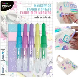 markery-do-tkanin-5-kolorow-w-sprayu-z-szablonami-sweet-love-kidea