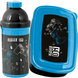 gamepad-zestaw-bidon-sniadaniowka-gaming-gra-gamer-na-drugie-sniadanie