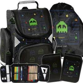pac-man-tornister-szkolny-komplet-3-ele-gaming-gamer-dla-chlopakow