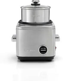 parowar-garnek-do-gotowania-ryzu-cuisinart-crc400e-14-l-srebrny-szary-500w