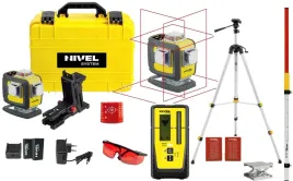 nivel-system-cl4d-r-laser-krzyzowy-4x360-akcesoria-lata-statyw-czujnik