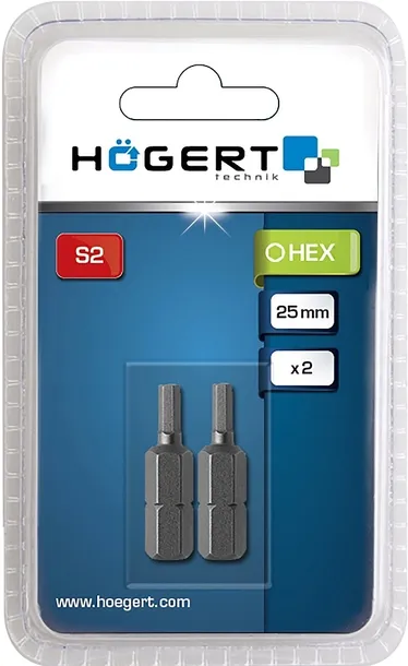 hogert-ht1s343-koncowki-wkretakowe-hex-h3-25-2szt-dlugosc-bitu-25mm