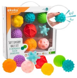 Zdjęcie produktu AKUKU PIŁECZKI SENSORYCZNE SENSORY ZESTAW PIŁECZEK