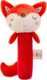 akuku-pluszowa-grzechotka-dla-niemowlat-piszczek-szelescik-lisek-0m