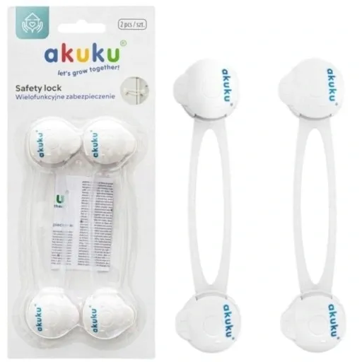 AKUKU UNIWERSALNE ZABEZPIECZENIE DO SZAFEK DŁUGIE 16cm A0650 - 2 SZTUKI