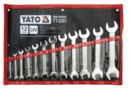yato-yt-0381-zestaw-kluczy-plasko-oczkowych-crv-6-32mm-chromowane-12szt
