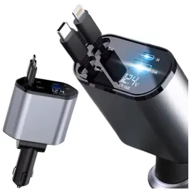 ladowarka-samochodowa-120w-do-telefonu-samochodu-4w1-zapalniczki-kabel-usb