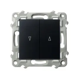 szafir-lacznik-wlacznik-przycisk-zaluzjowy-zwierny-czarny-metalik-ospel