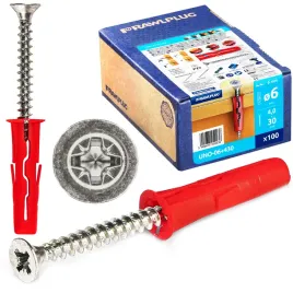 kolek-rozporowy-6x28mm-szybkiego-montazu-wkret-6x30mm-uno-karton-100-sztuk