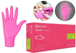 rekawice-magenta-nitrylex-100-szt-7-s-nitrylowe