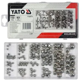 yato-yt-06775-zestaw-nakretki-kolpakowe-metryczne-150-sztuk-mix-rozmiarow