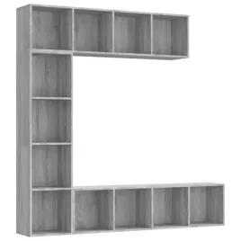 3-cz-regal-na-ksiazki-polka-tv-szary-dab-sonoma-180x30x180-cm