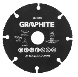graphite-55h697-tarcza-korundowa-tnaca-do-drewna-i-tworzyw-sztucznych-115mm