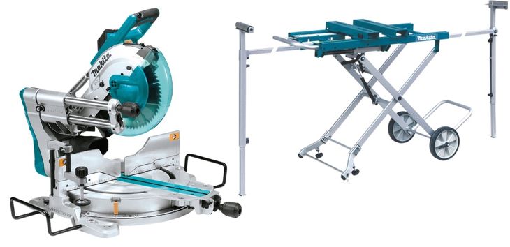 MAKITA ZESTAW PIŁA UKOSOWA LS1019L UKOŚNICA 1510 W 260 mm + STÓŁ PODSTAWA