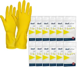 rekawiczki-lateksowe-zolte-gospodarcze-xl-12-par