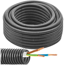 peszel-do-kabli-przewodow-rura-karbowana-szara-pvc-32-25-320n-krazek-25m