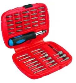 toptools-39d354-zestaw-nasadek-i-koncowek-wkretakowych-z-uchwytem-45-sztuk
