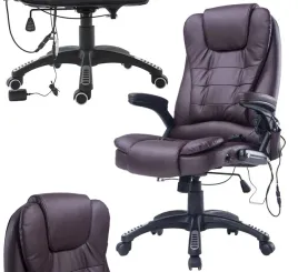 fotel-biurowy-wygodny-masujacy-ogrzwanie-brazowy