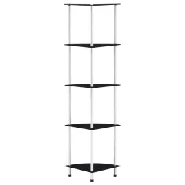 5-poziomowa-polka-czarna-30x30x130-cm-szklo-hartowane