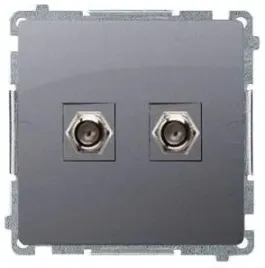 simon-basic-gniazdo-tv-antenowe-f-podwojne-inox-stal-bmaf2-01-21