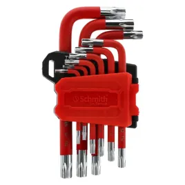 schmith-sch01i05015-zestaw-kluczy-torx-krotkie-s2-red-9-szt
