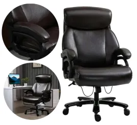 fotel-biurowy-brazowy-skora-eko-obrotowe-kolka-obciazenie-do-180-kg