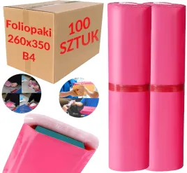 foliopaki-kurierskie-b4-260x350-mm-rozowe-foliopak-do-pakowania-100-szt