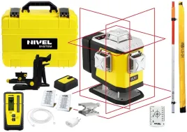 nivel-system-cl5r-laser-krzyzowy-czerwony-30m-4percent-lata-czujnik-statyw