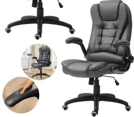 fotel-biurowy-skora-eko-szary-obciazenie-do-120-kg-funkcja-odchylania