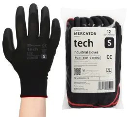 rekawice-robocze-warsztatowe-elastyczne-mocne-mercator-black-pu-r-s-12-par