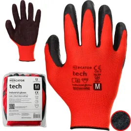 rekawice-robocze-warsztatowe-elastyczne-mocne-mercator-red-lateks-roz-m-x12