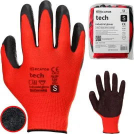 rekawice-robocze-lateks-tech-dopasowane-red-black-mercator-r-s-12-par