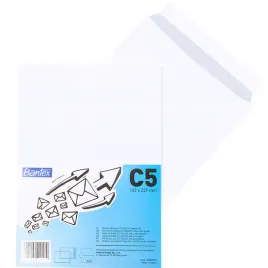 bantex-koperta-c5-biala-hk-pasek-klejacy-dokumenty-listy-162x229mm-25-szt