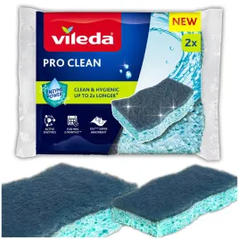 vileda-uniwersalny-zmywak-z-enzymami-pro-clean-mocny-dwuwartswowy-2szt